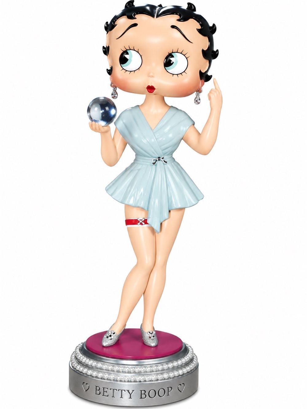 Vintage Betty Boop Crystal Gazing Bobble Head Figurine 10”
